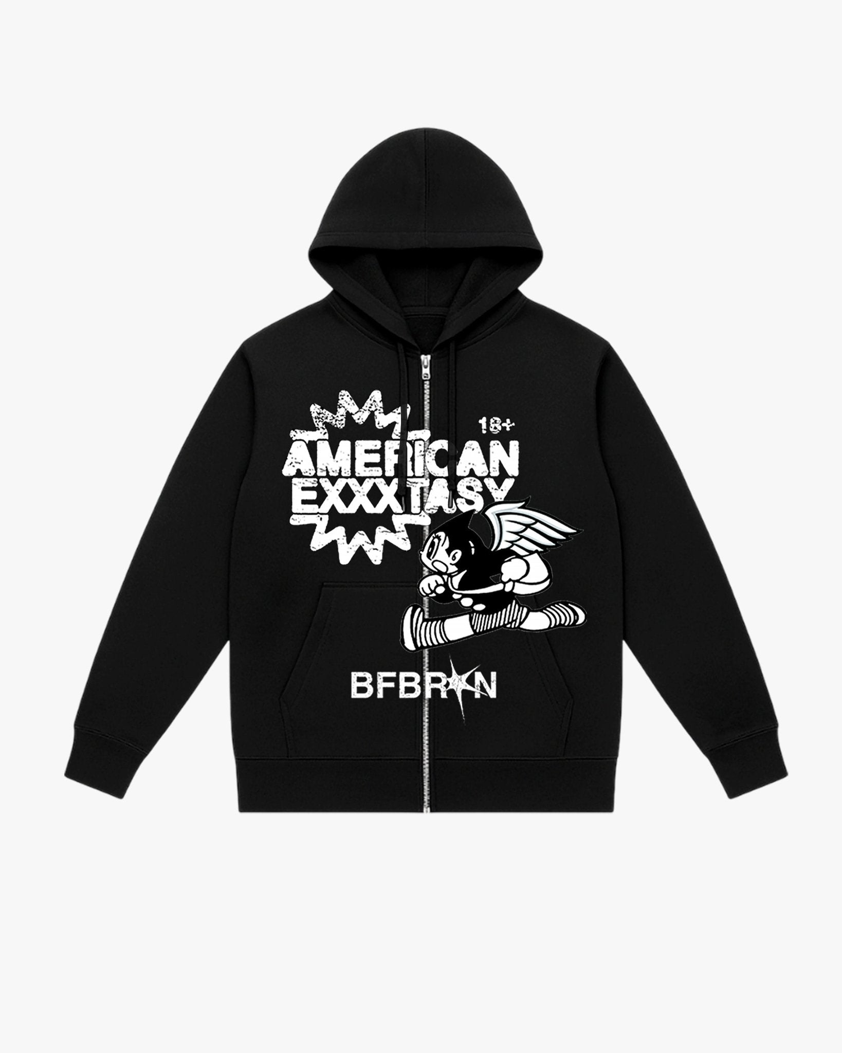 EXXXTASY RUN ZIP HOOD - BFBRKN